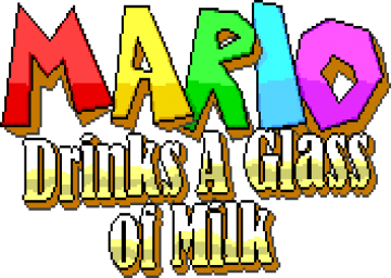 Mario Drinks A Glass of Milk