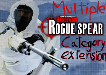 Multiple Tom Clancy's Rainbow Six Rogue Spear games Category Extensions