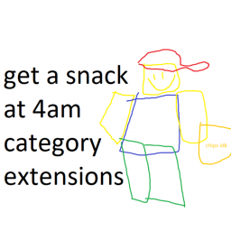 get a snack at 4 am Category Extensions
