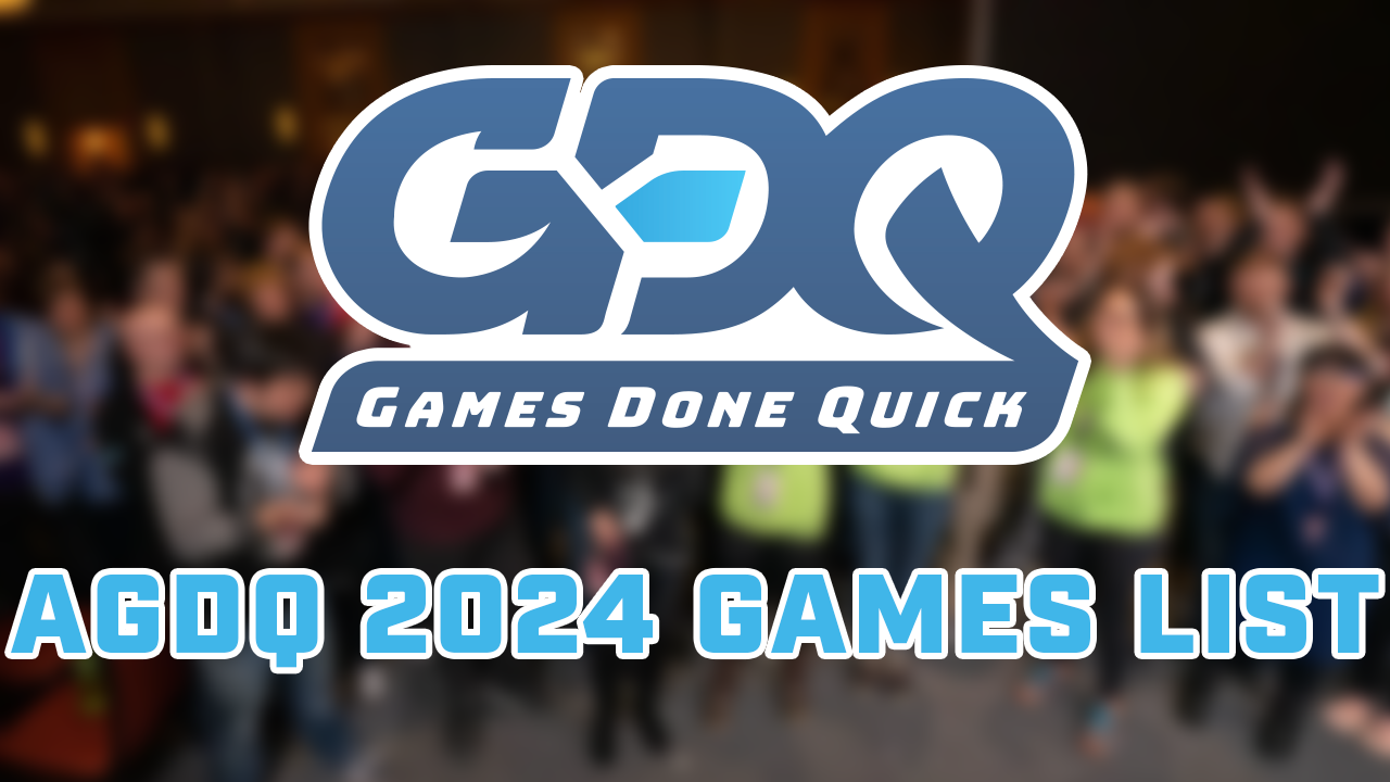 The AGDQ 2024 Games List!