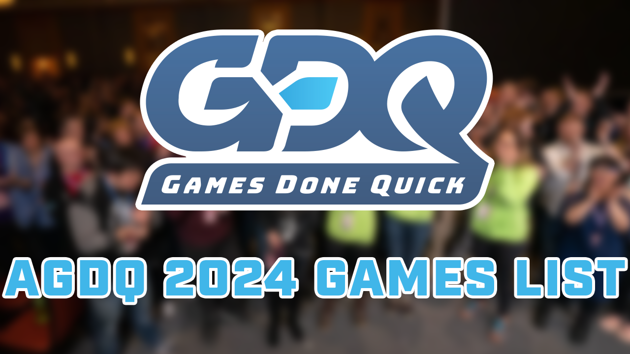 The AGDQ 2024 Games List! News Speedrun