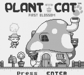 Plant Cat: First Blossom