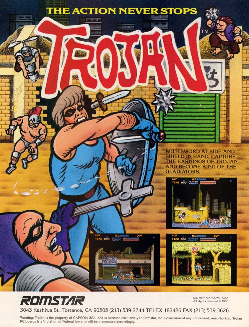 Trojan (Arcade)'s cover
