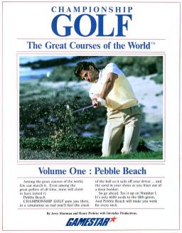 Championship Golf: The Great Courses Of The World Volume 1 - Pebble Beach