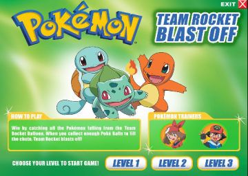 Pokémon Team Rocket Blast Off / Poké Ball Launcher / Seek & Find