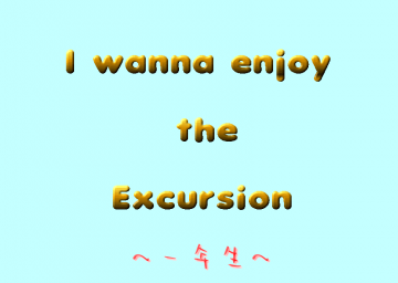I Wanna Enjoy The Excursion