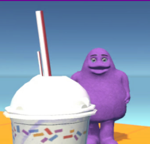 Grimace Shake Obby Parkour - Give Him a cocktail!