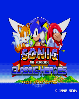Playing Sonic Classic Heroes Online. Speedrun as Super Sonic Team.  Timestamps in description! 